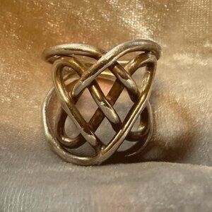 Sterling Silver Ring Celtic Knot Weave